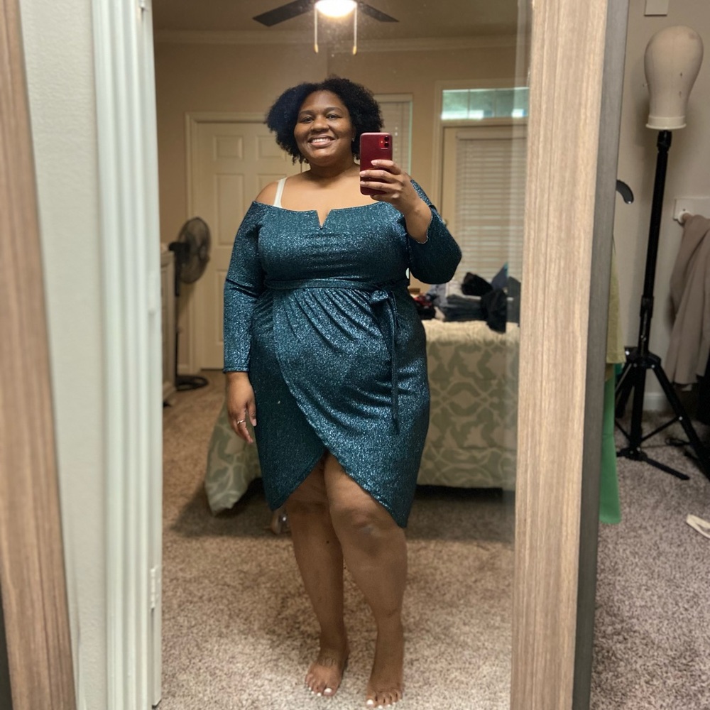 Emerald Green Shein Dress